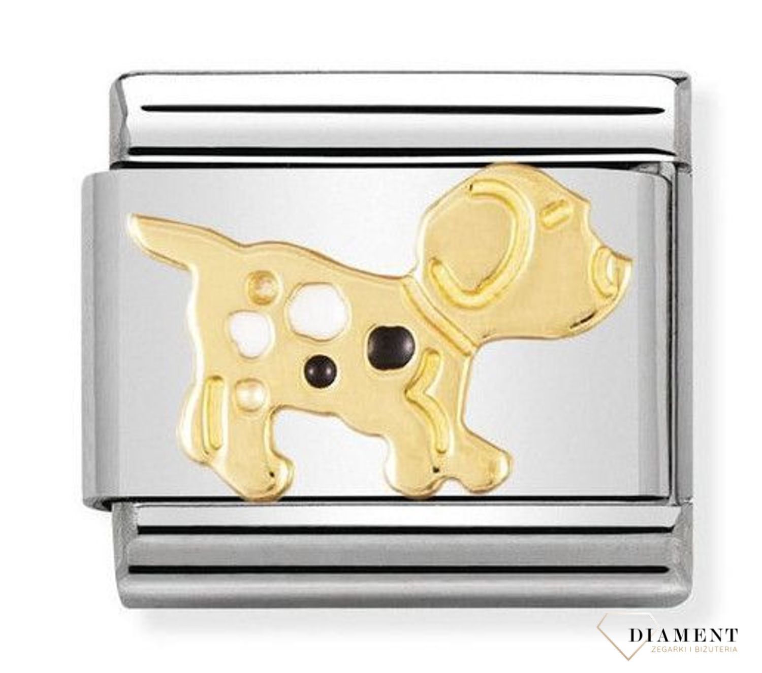 Nomination - Link 18K zawieszka złoto 'Pies' 030212 36. Zawieszki Nomination ✓ Wyjątkowy prezent ✓ Nomination ✓ Bransoletka Nomination ✓ Bransoletka ze stali ✓ Gwarancja najniższej ceny ✓ Zapraszamy!.jpg